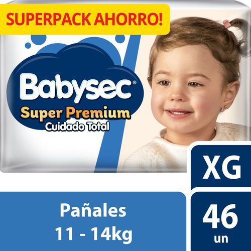 Pañal Bebé Babysec Super Premium 46 un XG