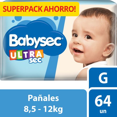 Pañal Bebé Babysec Ultra 64 un G