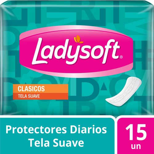 Protectores Diarios Ladysoft Clásico Tela 15 un