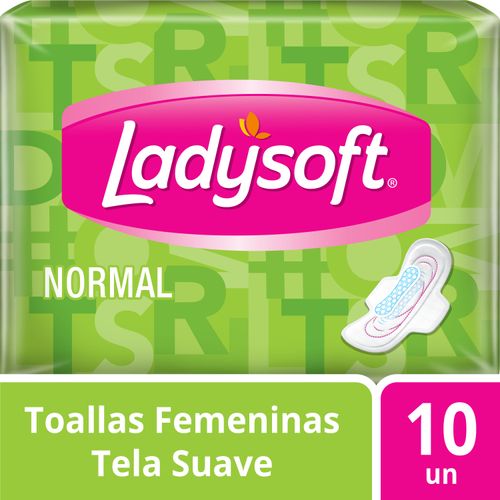 Toallas Femeninas Ladysoft Normal Tela 10 un