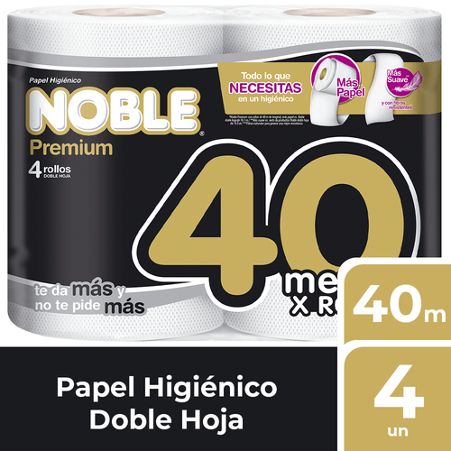 Papel Higiénico Noble Premium 4 un