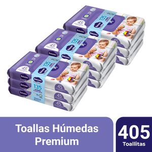 Pack 03 Toallas Húmedas Babysec Premium 135 un