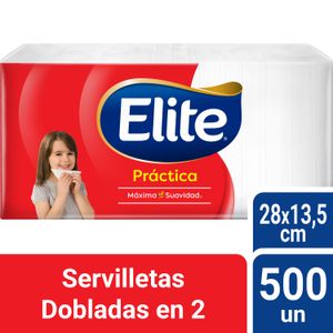 Servilleta Elite Dobladas En 2 Práctica 500 un