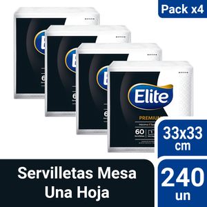 Pack 04 Servilleta Elite Gold Mesa 60 un