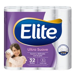 Papel Higiénico Elite Ultra Suave 32 un 22 mts