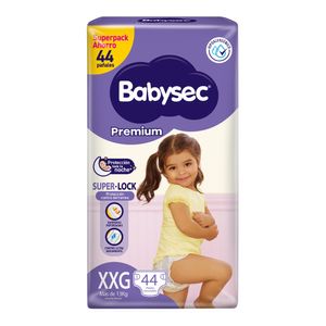 Pañal Babysec Premium Talla XXG 44 un