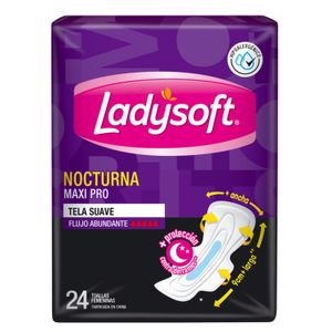 Toallas Femeninas Nocturna Maxi Pro Tela 24 un