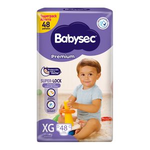 Pañal Babysec Premium Talla XG 48 un