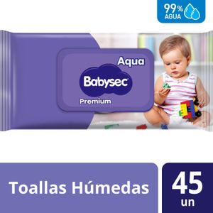 Toallas Húmedas 99% Agua Premium 45 un