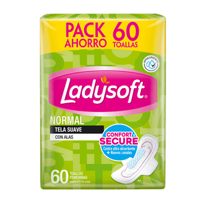 Toallas Femeninas Ladysoft Normal Tela 60 un
