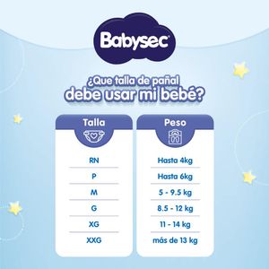 Pack 03 Pañal Babysec Packetón Premium Talla XG 72 un