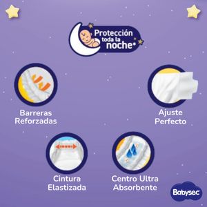 Pack 04 Pañal Babysec Packetón Premium Talla XXG 72 un