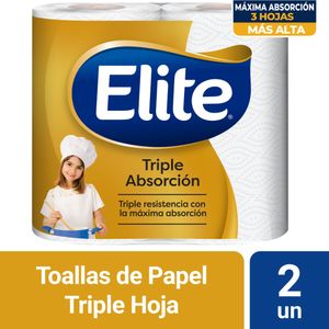 Papel Toalla Elite Triple Absorción 2 un