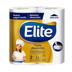 Papel Toalla Elite Triple Absorción 2 un