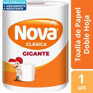 Papel Toalla NOVA Gigante Doble Hoja 1 un 70 mts