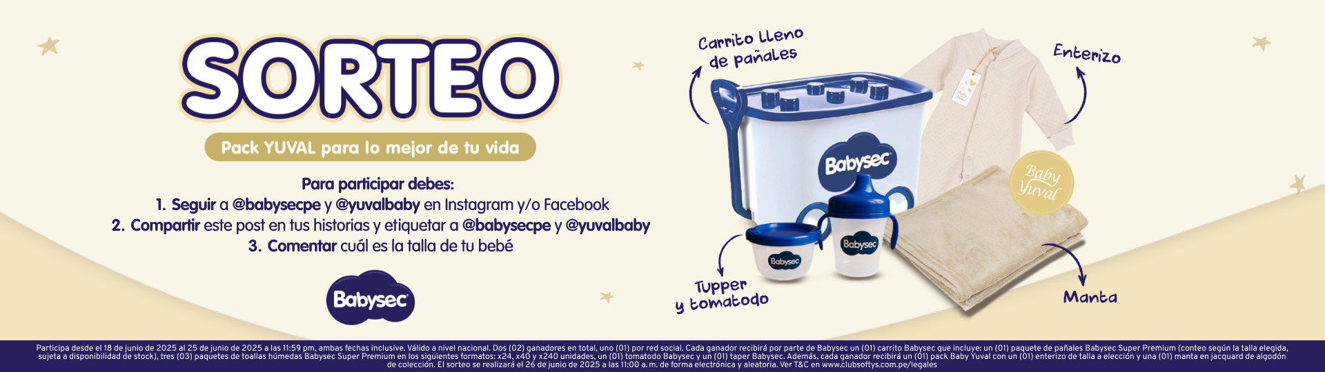 Sorteo Babysec Yuval