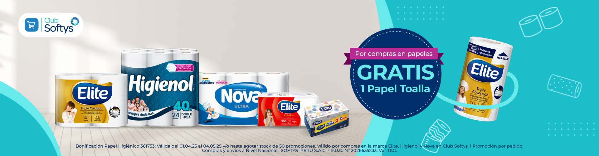 Gratis Papel Toalla Elite