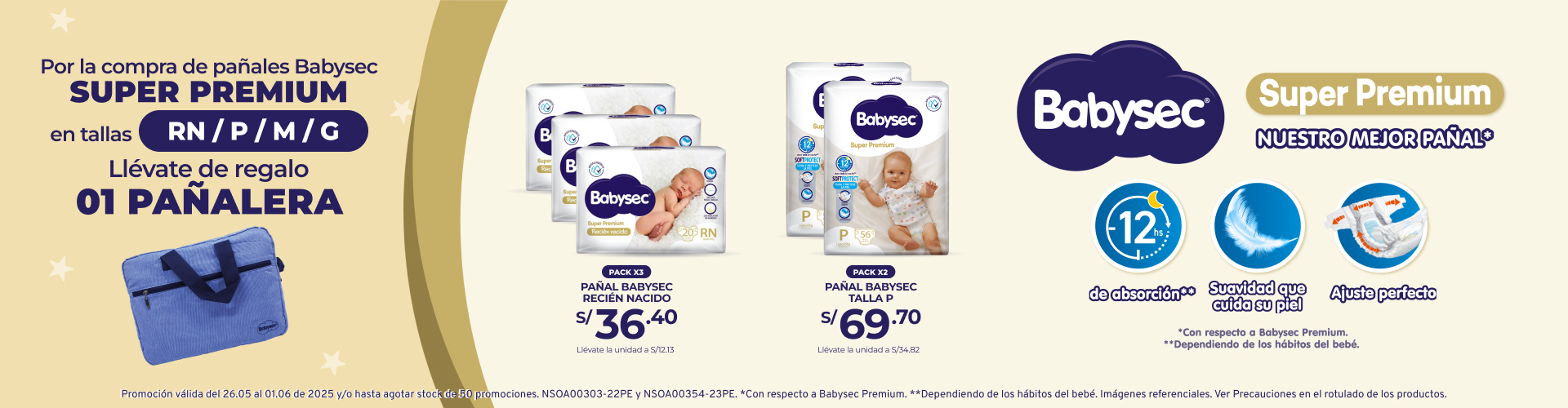 Promociones Babysec Super Premium