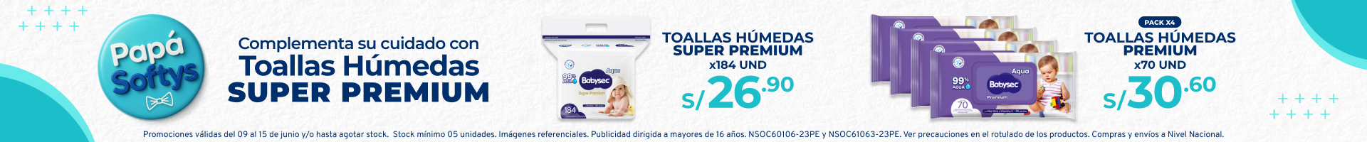 Toallas Húmedas Babysec
