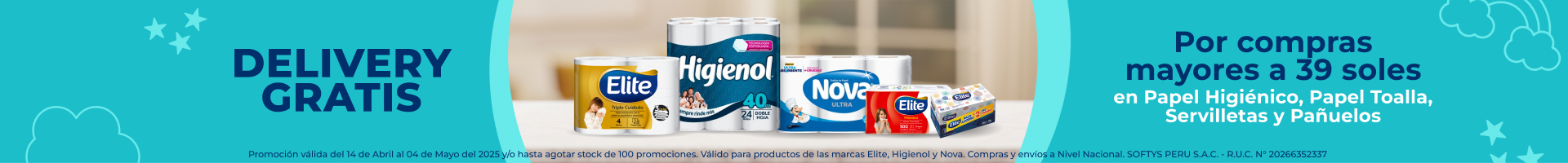 Papel Higienico Elite Delivery Gratis