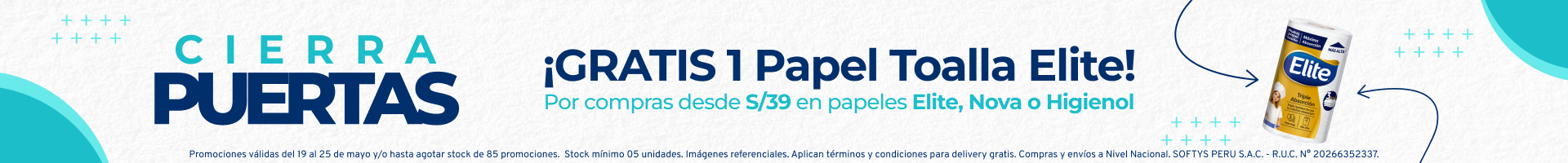 Papeles + Papel Toalla Triple Absorcion