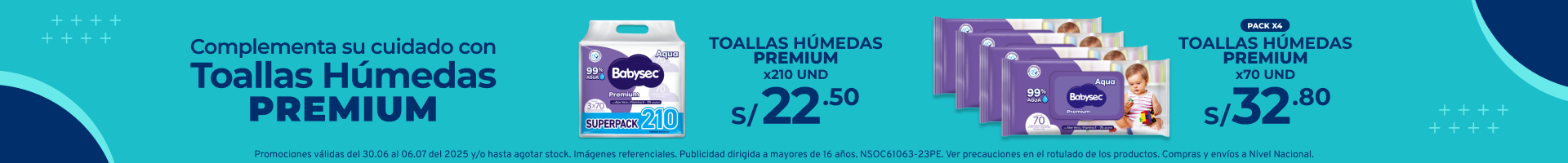 Toallitas Babysec Premium